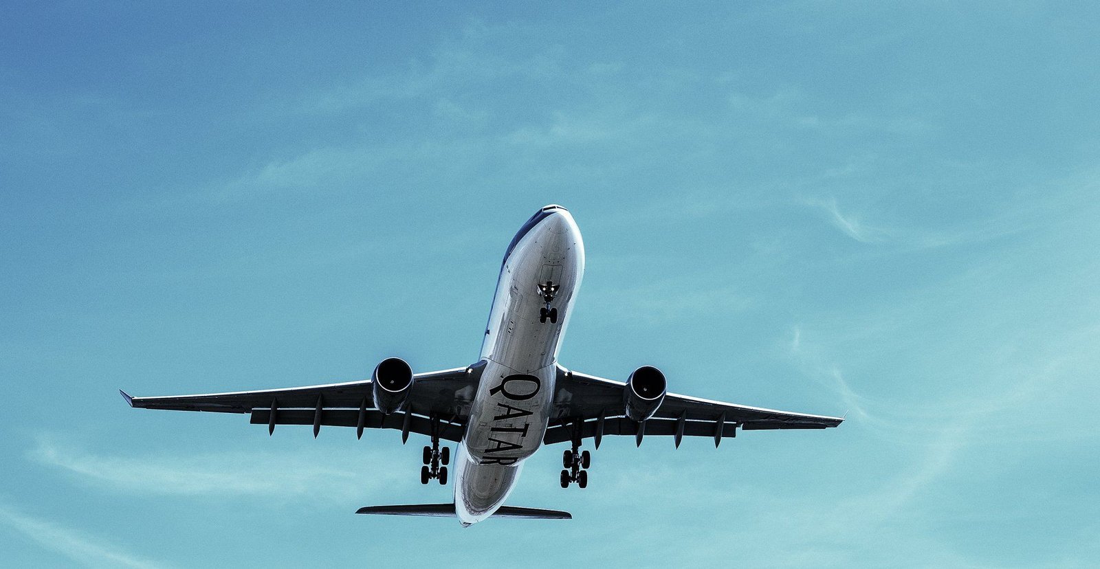 Un gros avion de ligne vole dans un ciel bleu clair.